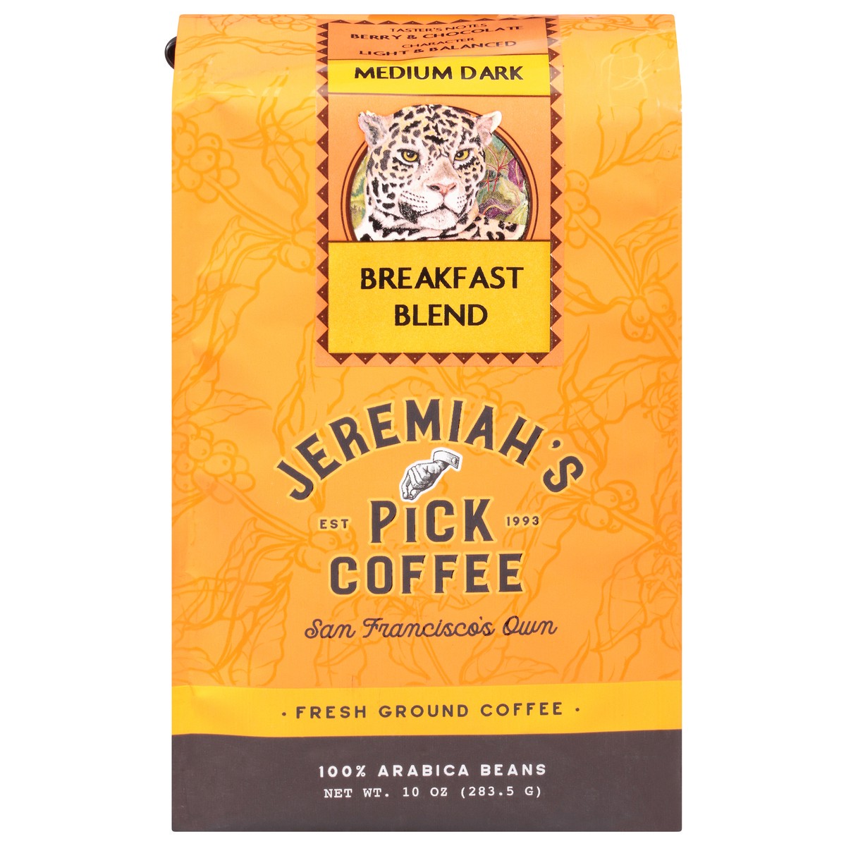 slide 9 of 9, Jeremiah's's Jeremiah'ss Pick Coffee Freshly Ground Breakfast Blend, 10 oz