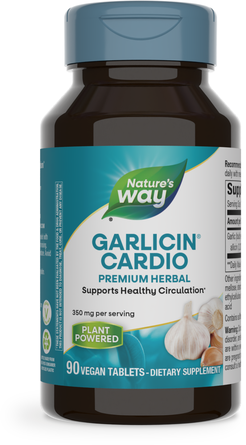 slide 1 of 6, Nature's Way Garlicin Cardio, 90 ct