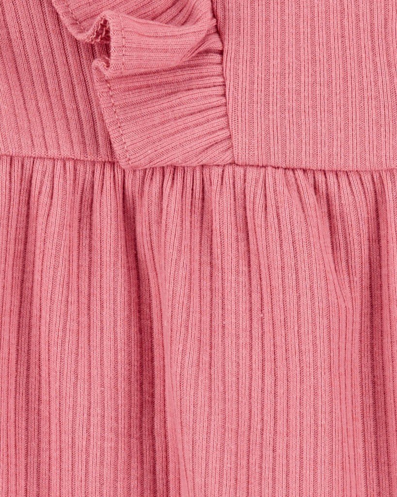 slide 2 of 3, Carter's Baby 2-Piece Jumpsuit & Headwrap Set - Pink Pink 9M, 2 pc