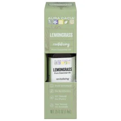 Aura Cacia Revitalizing Lemongrass Pure Essential Oil 0.25 fl oz