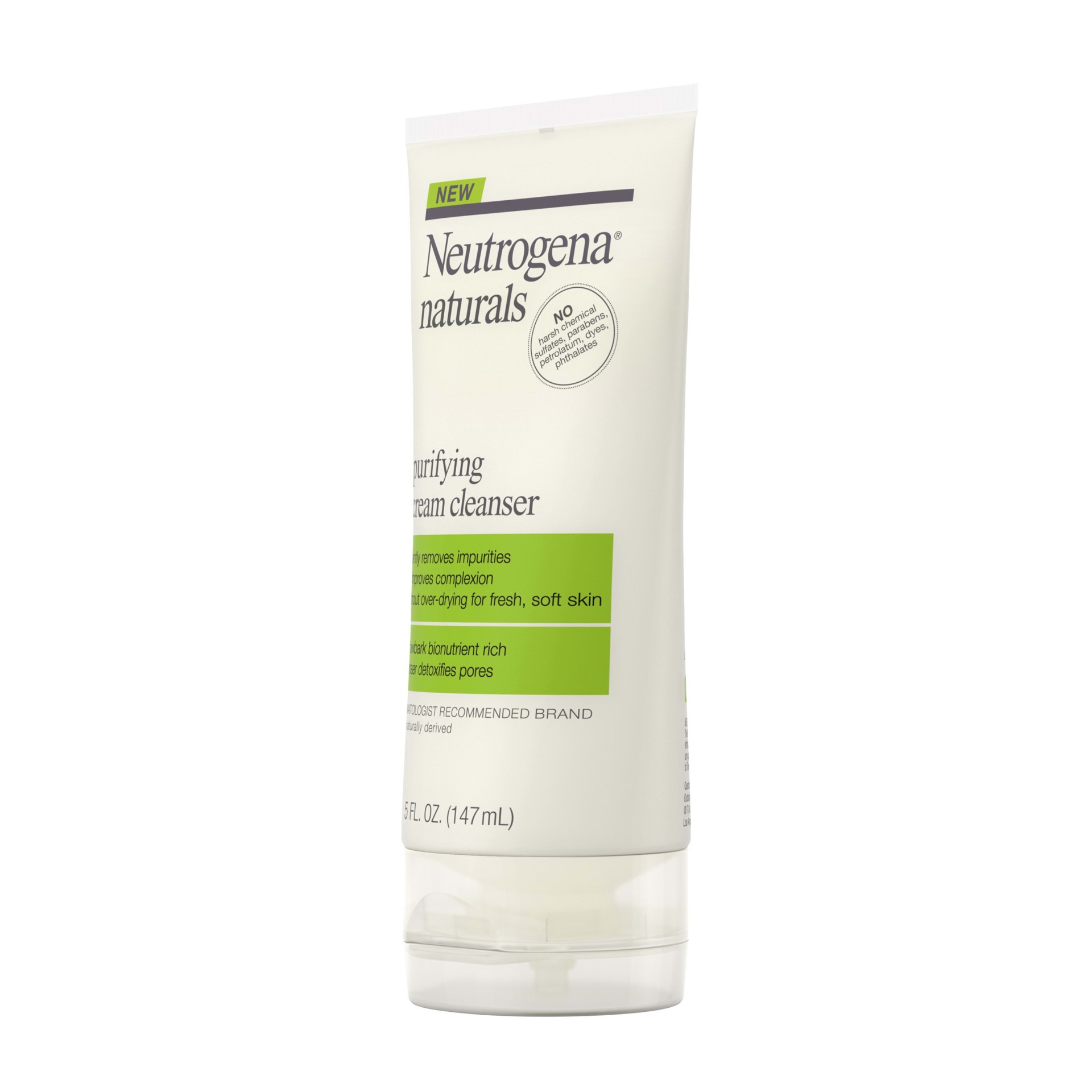 slide 2 of 5, NEUTROGENA Naturals Purifying Cream Cleanser, 5 Oz, 5 oz