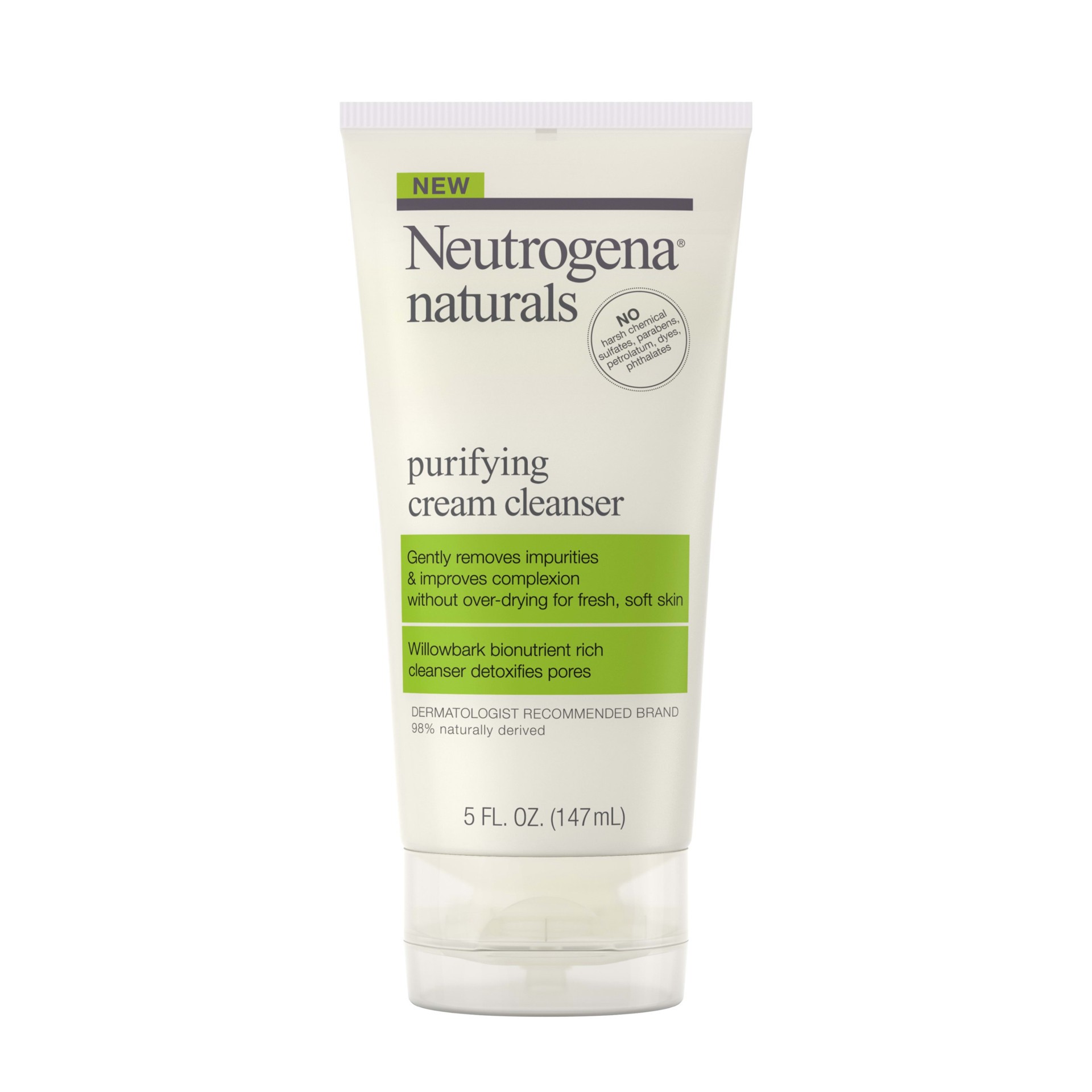 slide 4 of 5, NEUTROGENA Naturals Purifying Cream Cleanser, 5 Oz, 5 oz