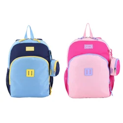 Fuel Ainsley Color Block Backpack - Midnight Blue & Pink Lemonade