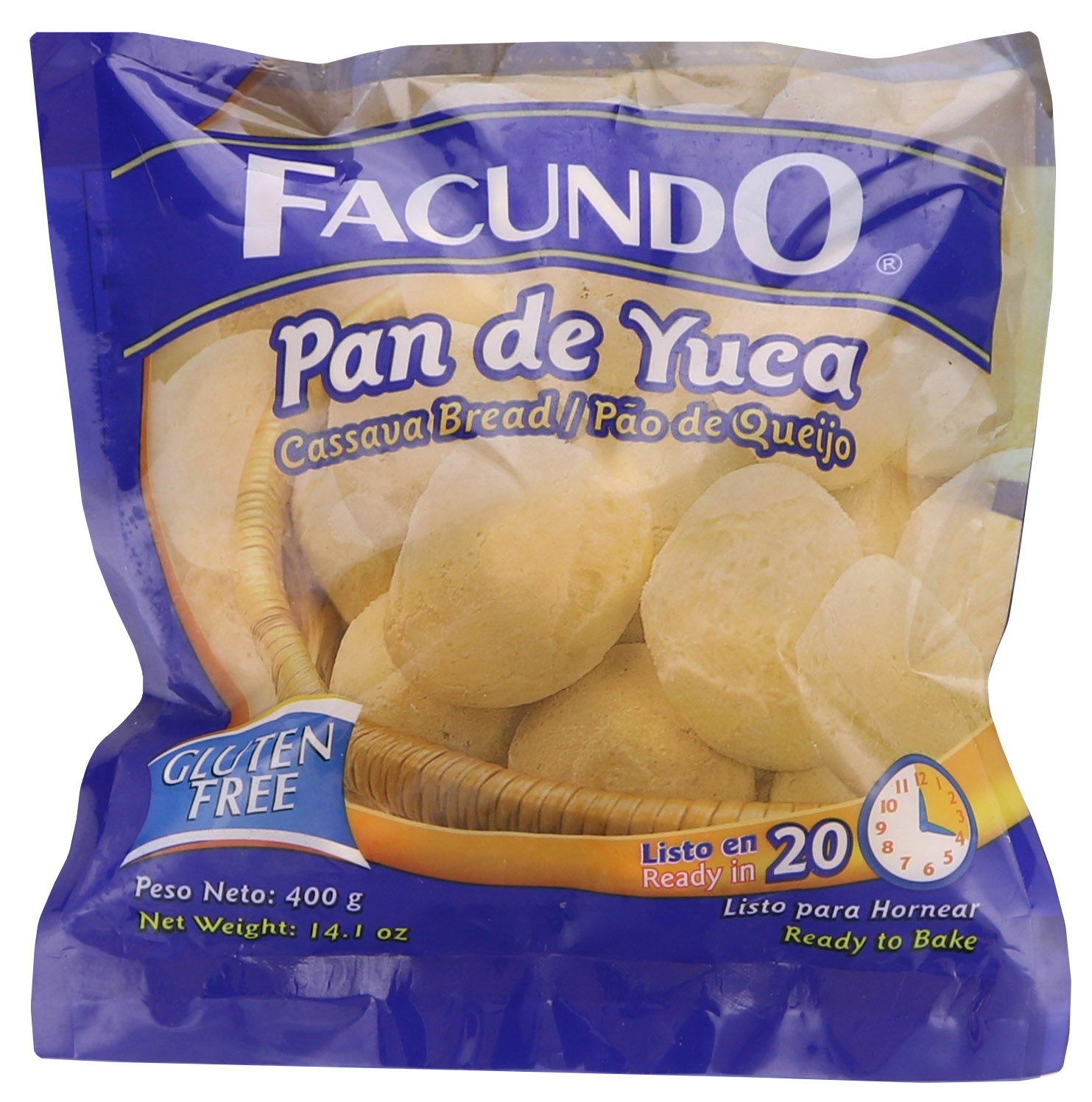 slide 1 of 1, Facundo Pan De Yuca, 20 oz