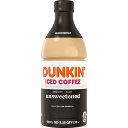 Dunkin' Unsweetened Iced Coffee 40 fl oz