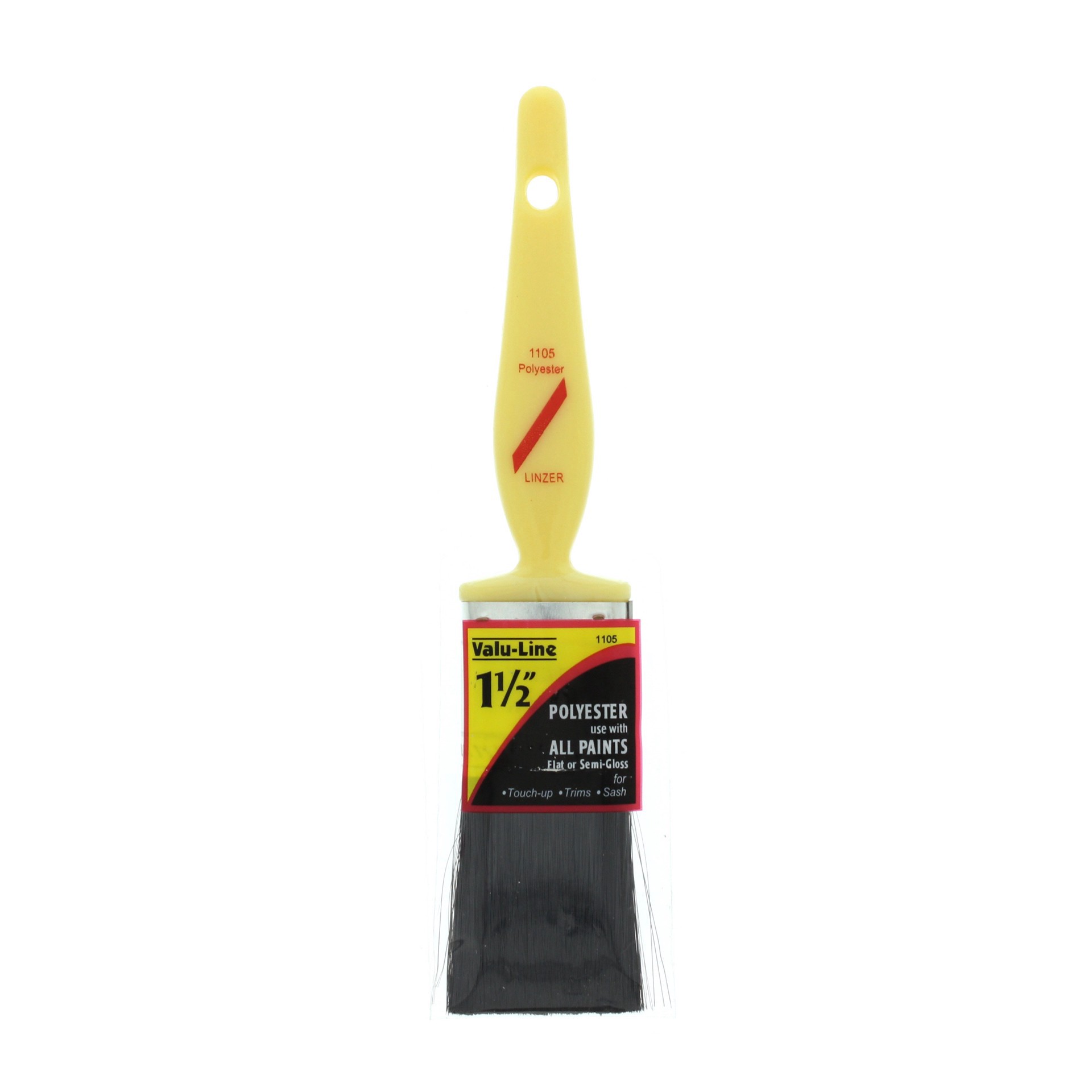 slide 1 of 1, Linzer Utility Polyester Paint Brush, 1.5 in