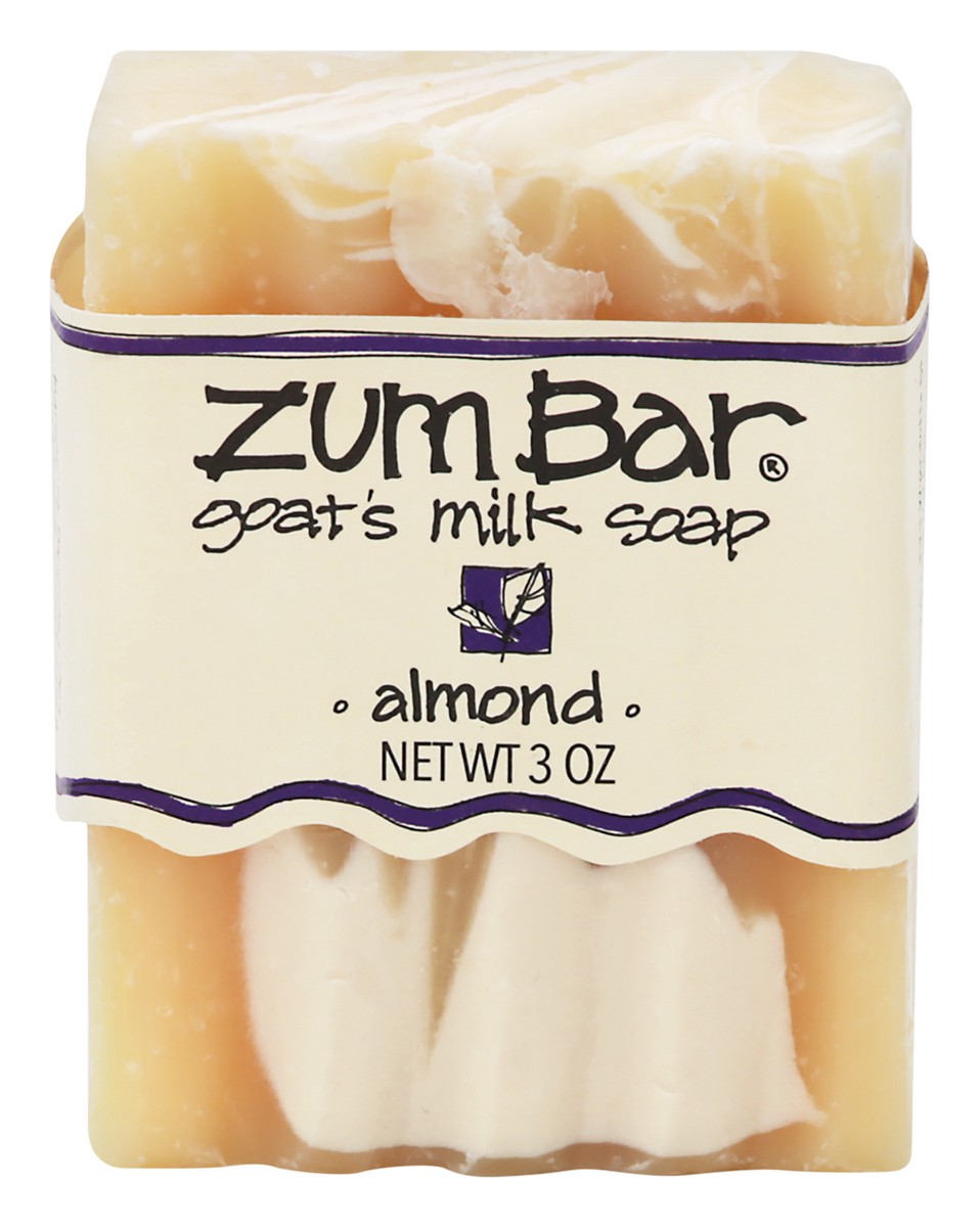 slide 1 of 1, Zum Goats Milk Bar Soap Almond, 3 oz