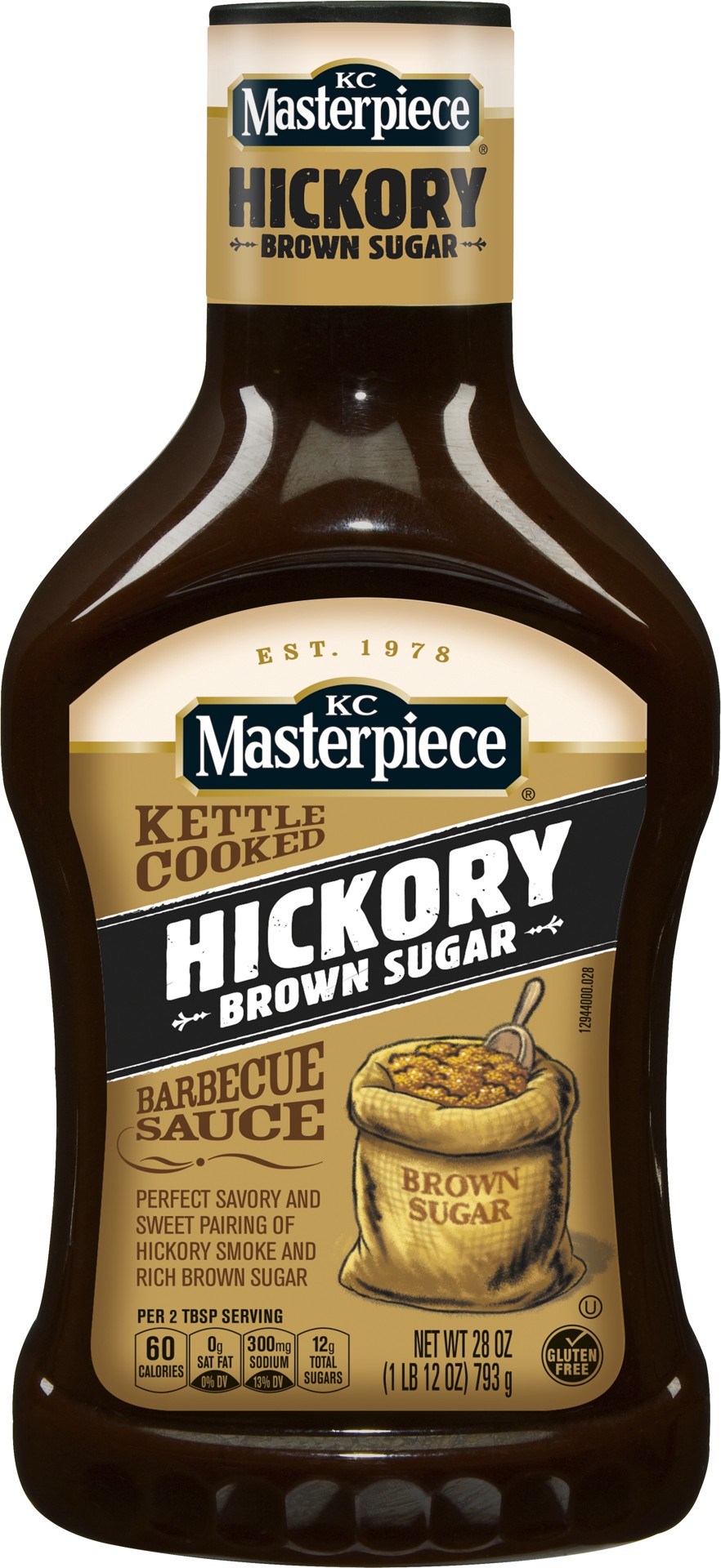 slide 2 of 2, KC Masterpiece Kettle Cooked Hickory Brown Sugar Barbecue Sauce 28 oz, 28 oz
