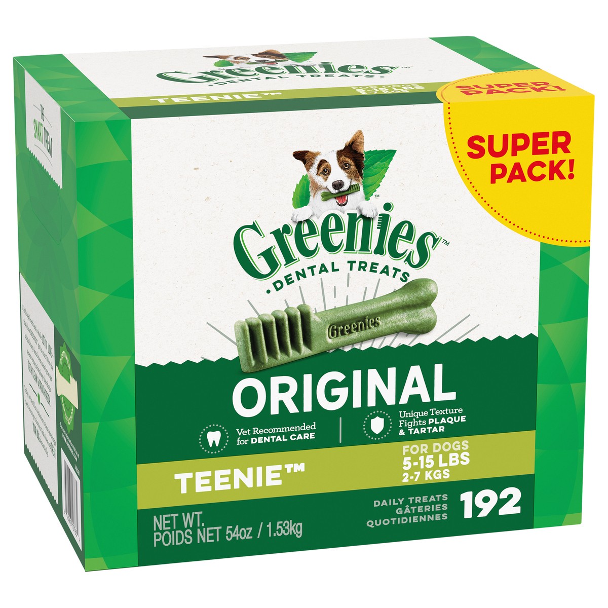 slide 2 of 4, Greenies Teenie Chewy Dental Dog Treats Original Chicken - 54oz, 54 oz