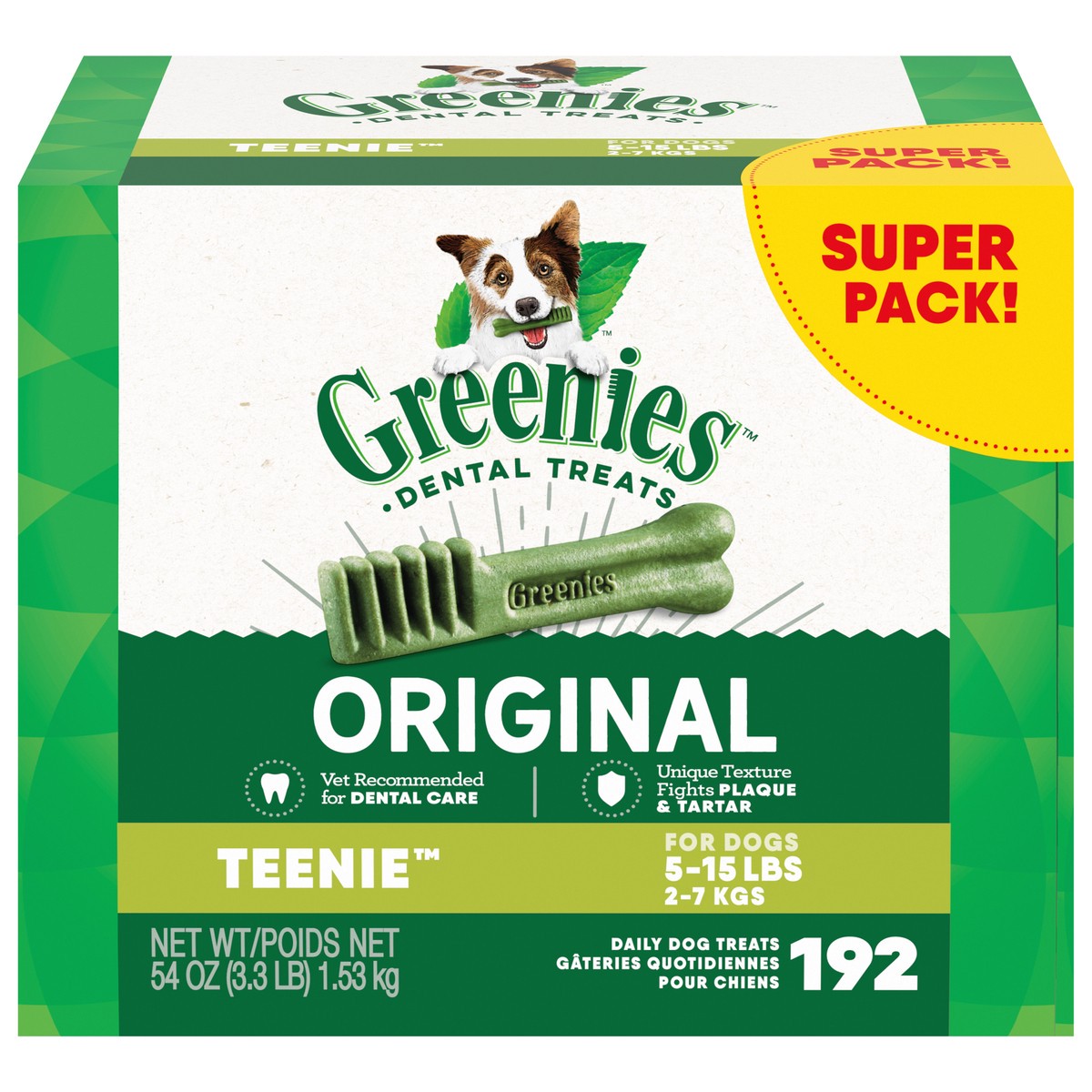 slide 1 of 4, Greenies Teenie Chewy Dental Dog Treats Original Chicken - 54oz, 54 oz