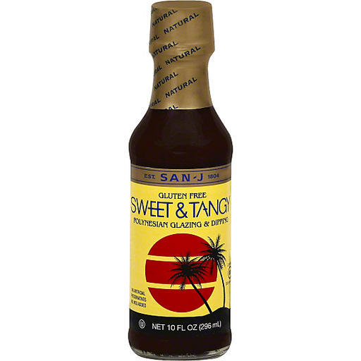 slide 2 of 2, San-J Sweet & Tangy Polynesian Glazing & Dipping Sauce, 10 oz