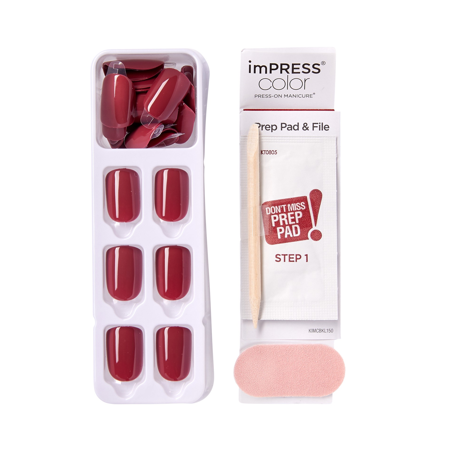 slide 3 of 5, imPRESS KISS imPRESS Color Press-on Nails, ‘Espress(y)ourself'', 30 Count, 1 ct