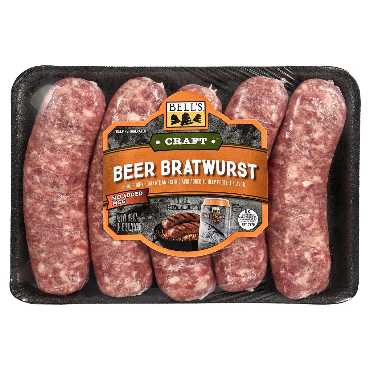 slide 1 of 5, Bells Two Hearted Beer Bratwurst 19 oz, 19 oz