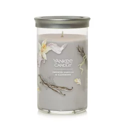 Yankee Candle Signature Collection Medium Pillar Smoked Vanilla & Cashmere