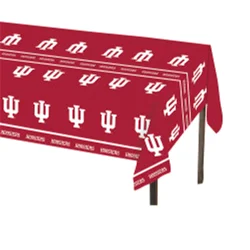 Indiana Hoosiers University Plastic Tablecloth
