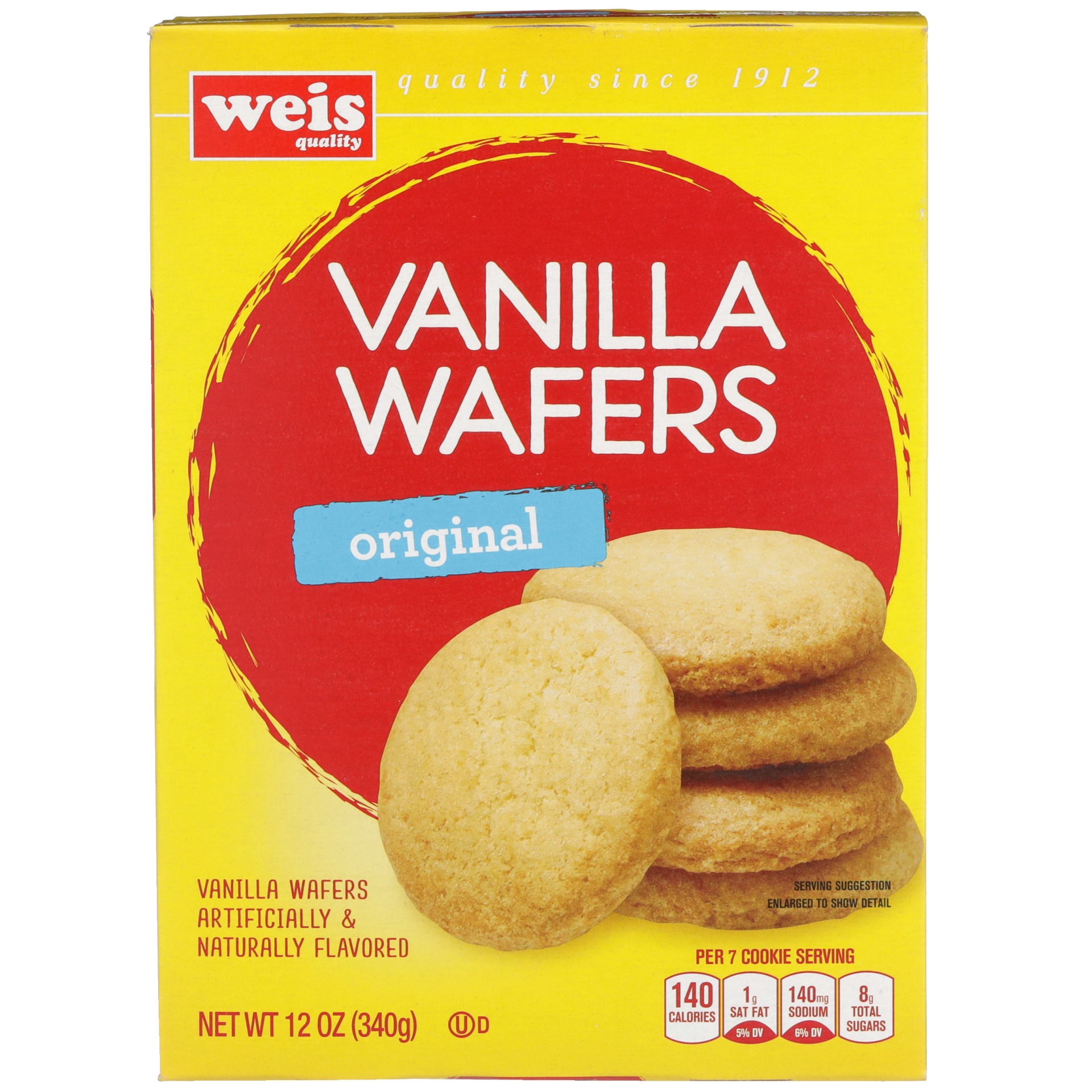 slide 1 of 1, Weis Quality Vanilla Wafer Cookie, 12 oz