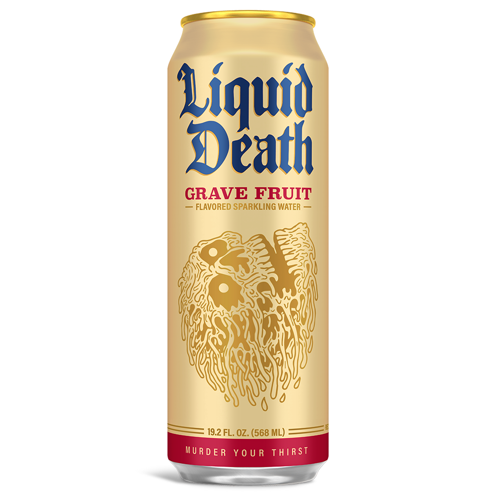 slide 5 of 6, Liquid Death Gravefruit, 19.2 oz