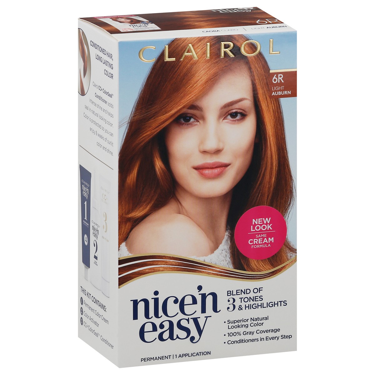 slide 2 of 9, Nice’n Easy Clairol Nice 'N Easy 6R Light Auburn, 1 ct