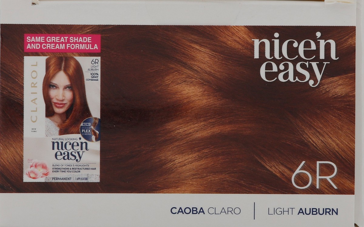 slide 6 of 9, Nice’n Easy Clairol Nice 'N Easy 6R Light Auburn, 1 ct