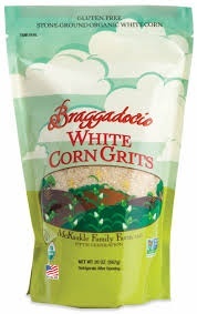 slide 1 of 1, Braggadocio Organic White Corn Grits, 20 oz