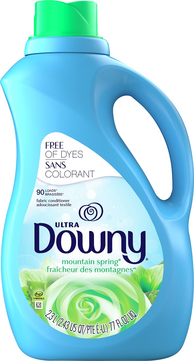 slide 3 of 7, Downy Ultra HE Mountain Spring Fabric Conditioner 2.3 lt, 2.30 l