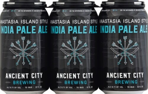 slide 1 of 1, Ancient City Brewing Anastasia Island India Pale Ale, 6 ct; 12 oz