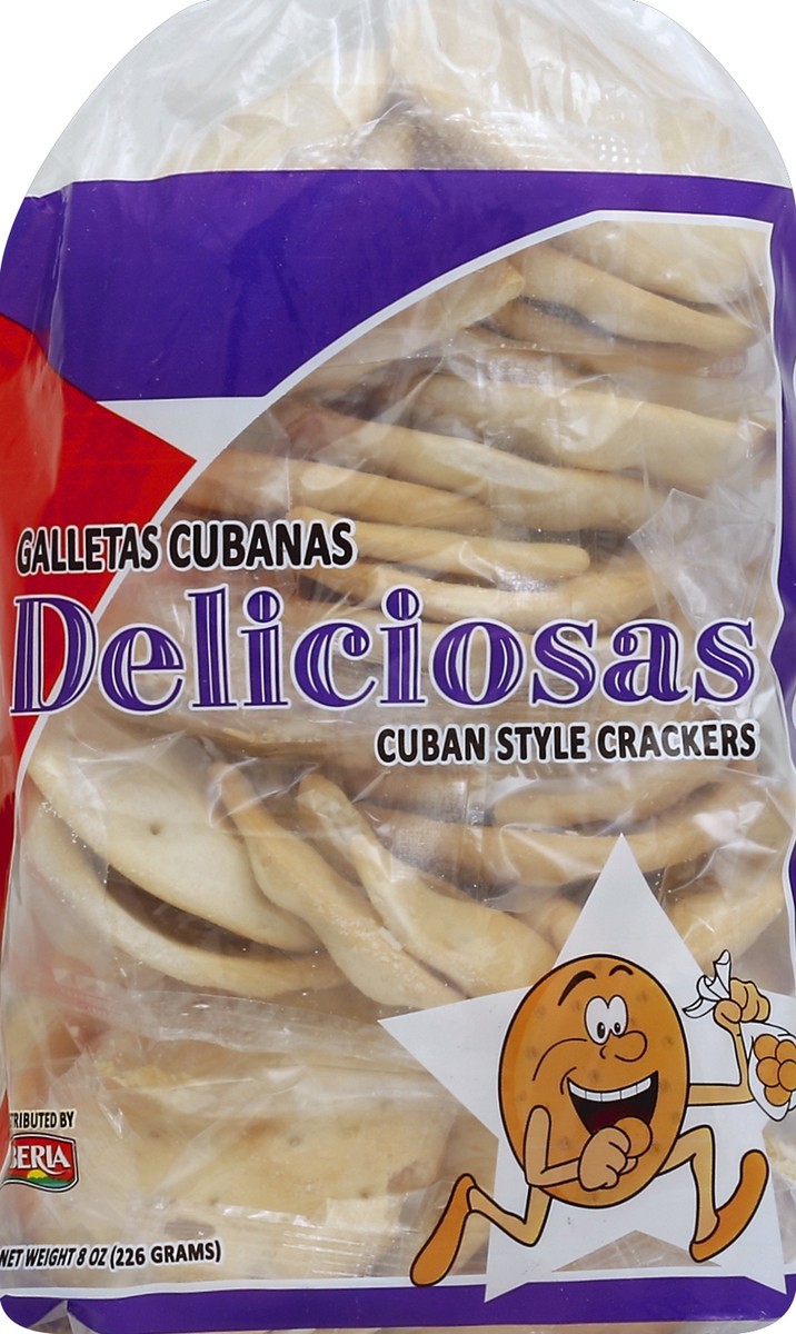 slide 5 of 5, Deliciosas Crackers 8 oz, 12 oz