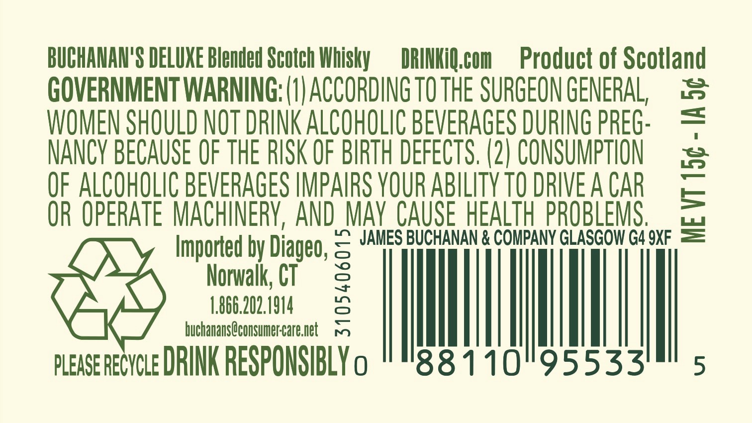 slide 3 of 4, Buchanan's DeLuxe Aged 12 Years Blended Scotch Whisky, 375 mL, 1 ct