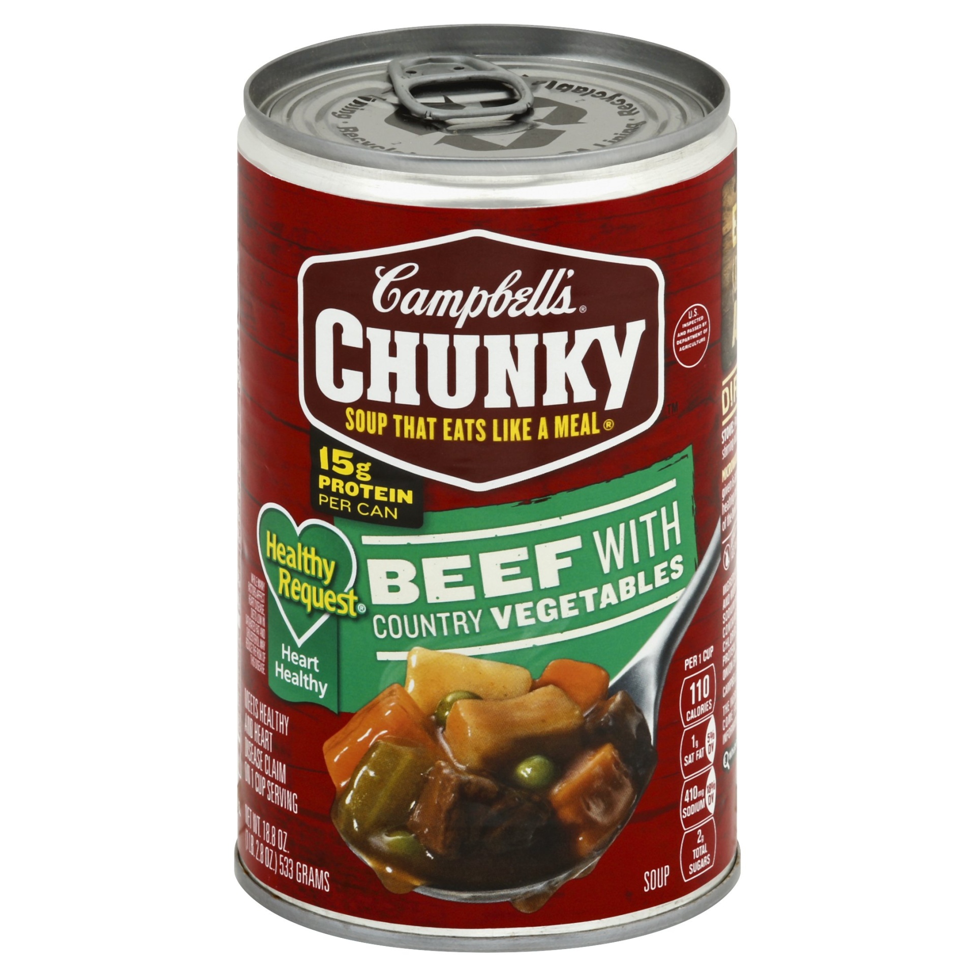 Campbell's Chunky Healthy Request Beef with Country Vegetables Soup 18.