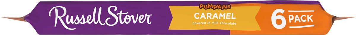 slide 3 of 7, RUSSELL STOVER Halloween Milk Chocolate Caramel Pumpkin 6 Pack, 7.8 oz., 6 ct
