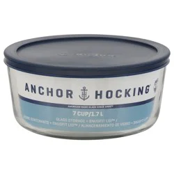 Anchor Hocking Round 7Cups/1.7L Glass Food Storage Container