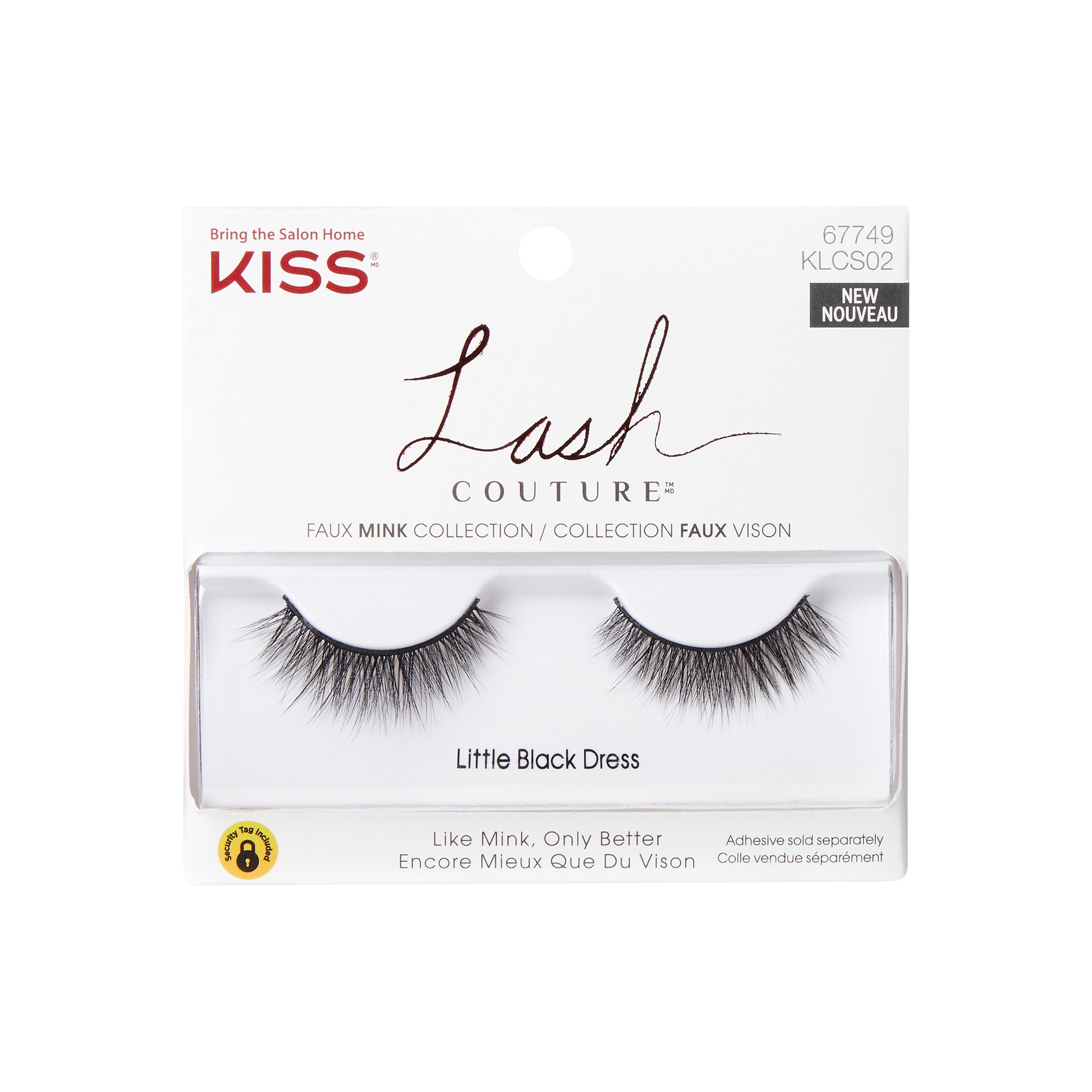 slide 1 of 9, KISS LASH COUTURE False Eyelashes, Little Black Dress, 1 ct