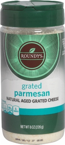 slide 1 of 1, Roundy's Roundys Grated Parmesan Cheese, 8 oz