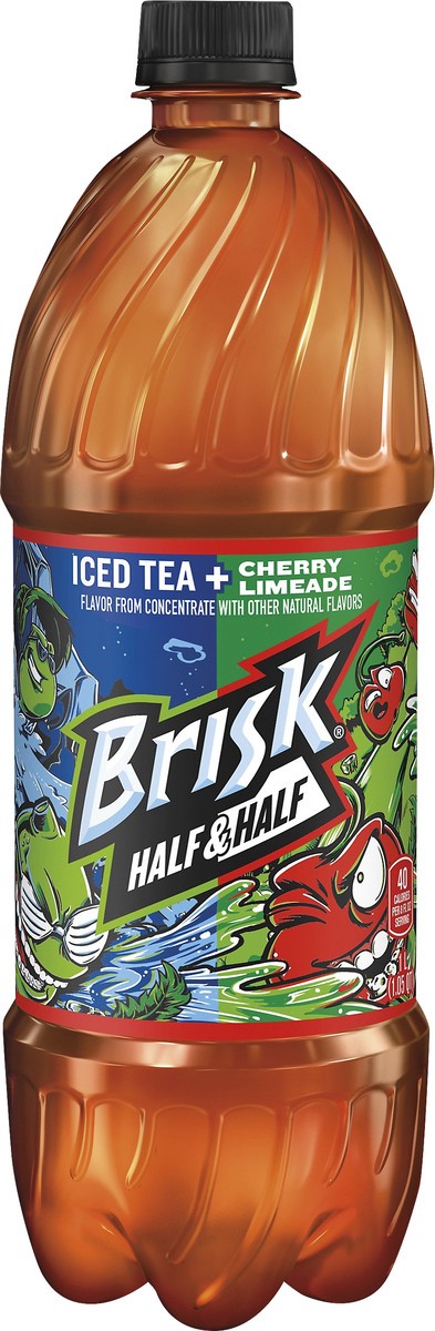 slide 3 of 6, Brisk Iced Tea + Cherry Limeade Half & Half 1 lt, 1 l