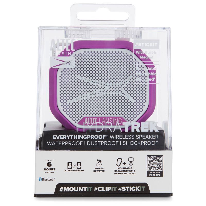 slide 6 of 11, Altec Lansing HydraTrek Bluetooth Speaker - Purple, 1 ct