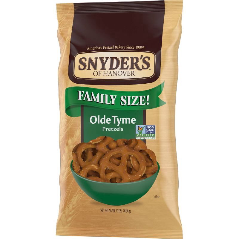 slide 5 of 5, Snyder's of Hanover Pretzels, Olde Tyme Pretzels, 16 Oz, 16 oz