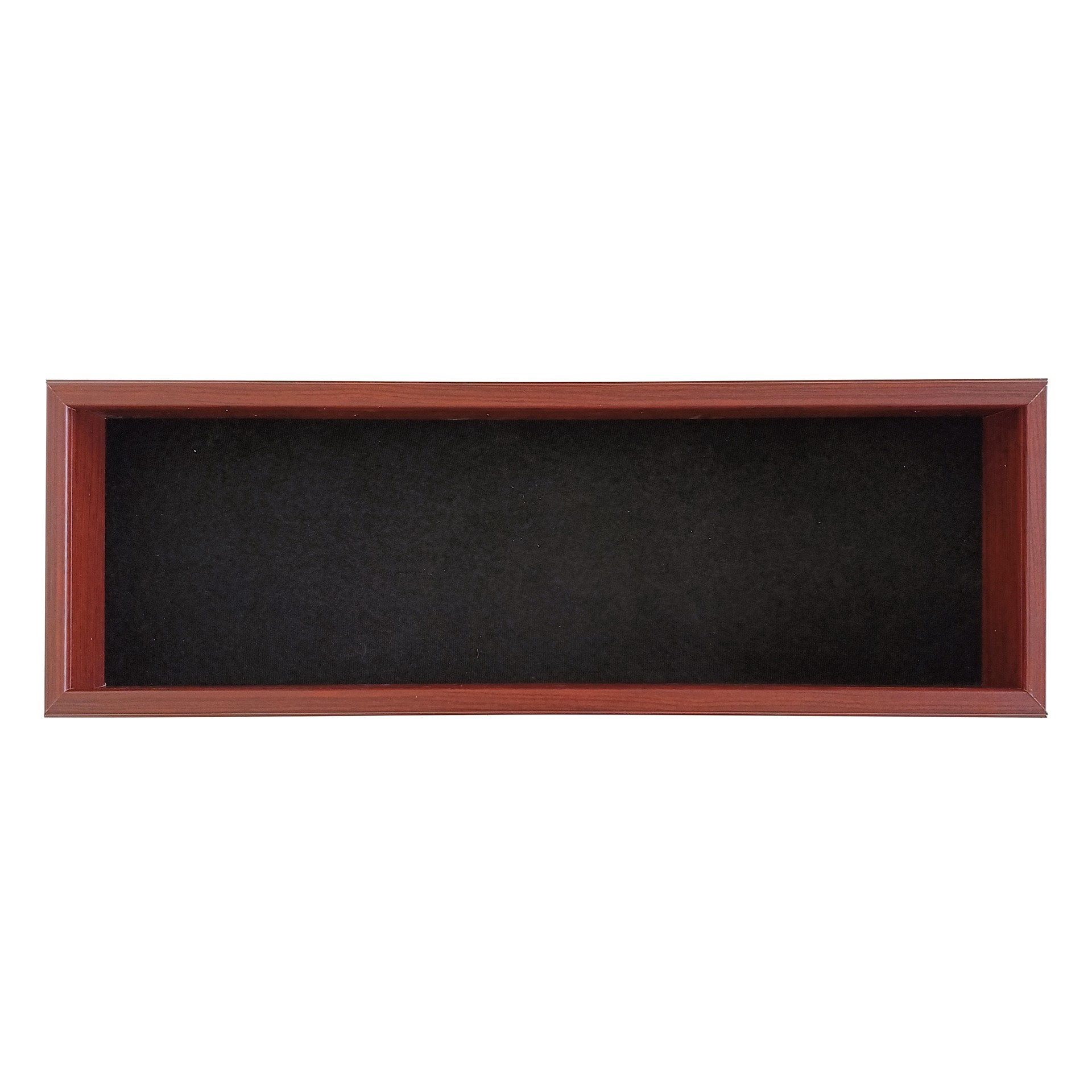 slide 3 of 4, 7.25" X 25.25" Mahogany Memorial Display Case By Studio Decor, 7.25 in x 25.25 in