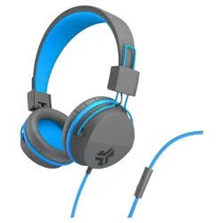 JLab JBuddies Studio Over-Ear Headphones - Gray/Blue