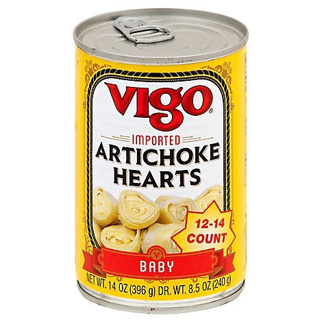 slide 1 of 1, Vigo Artichoke Baby, 14 oz