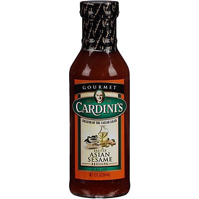 slide 1 of 6, Cardini's Roasted Asian Sesame Dressing, 12 fl oz