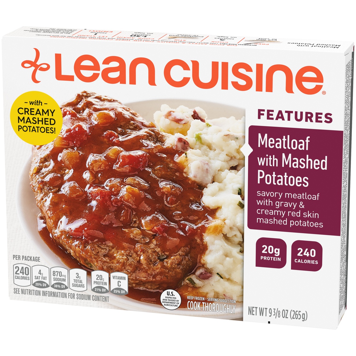 slide 2 of 11, Stouffer's Features Meatloaf With Mashed Potatoes, 9.375 oz