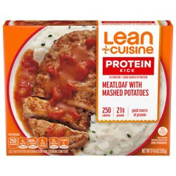 Lean Cuisine Frozen Meal Meatloaf with Mashed Potatoes, Protein Kick Microwave Meal, Meatloaf Dinner, Frozen Dinner for One