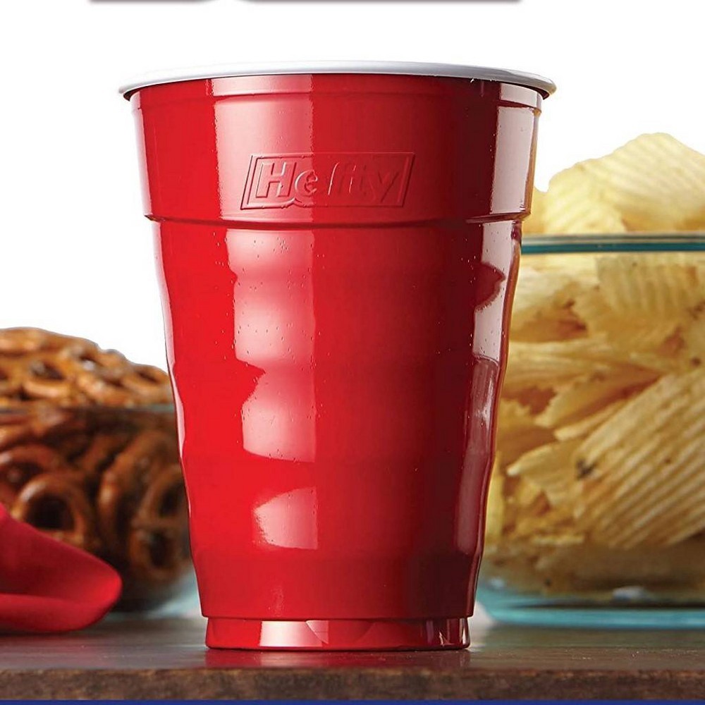 slide 2 of 5, Hefty Disp Dish Ez Red Grip Prty Cup, 30 ct