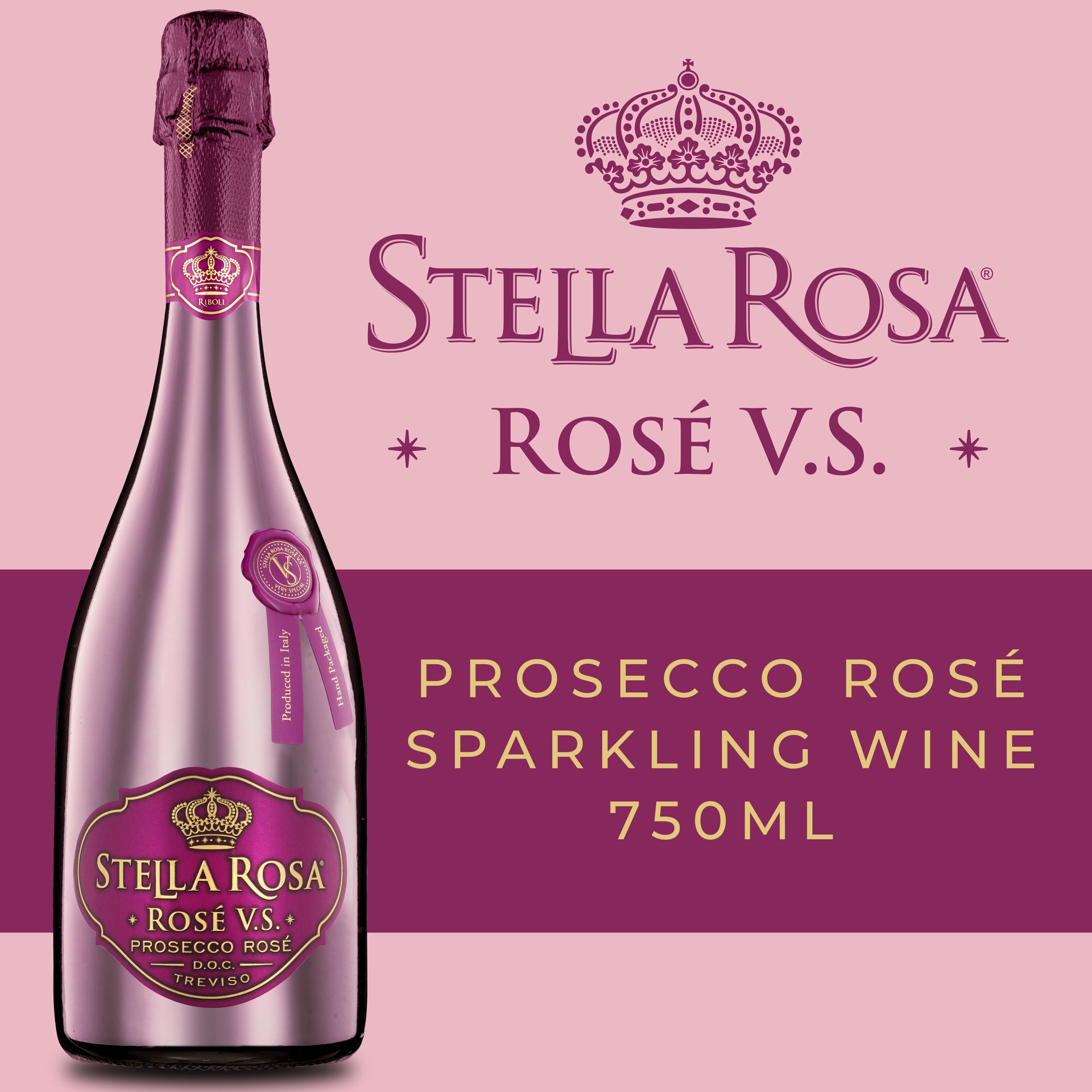 slide 1 of 8, Stella Rosa Rose V.S. Prosecco Rose Sparkling Wine DOC 750 ml, 750 ml