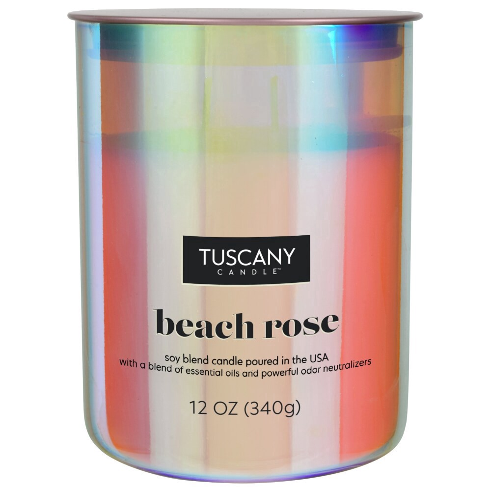 slide 3 of 4, Tuscany Serene Clean Collection Scented Jar Candle - Beach Rose, 1 ct