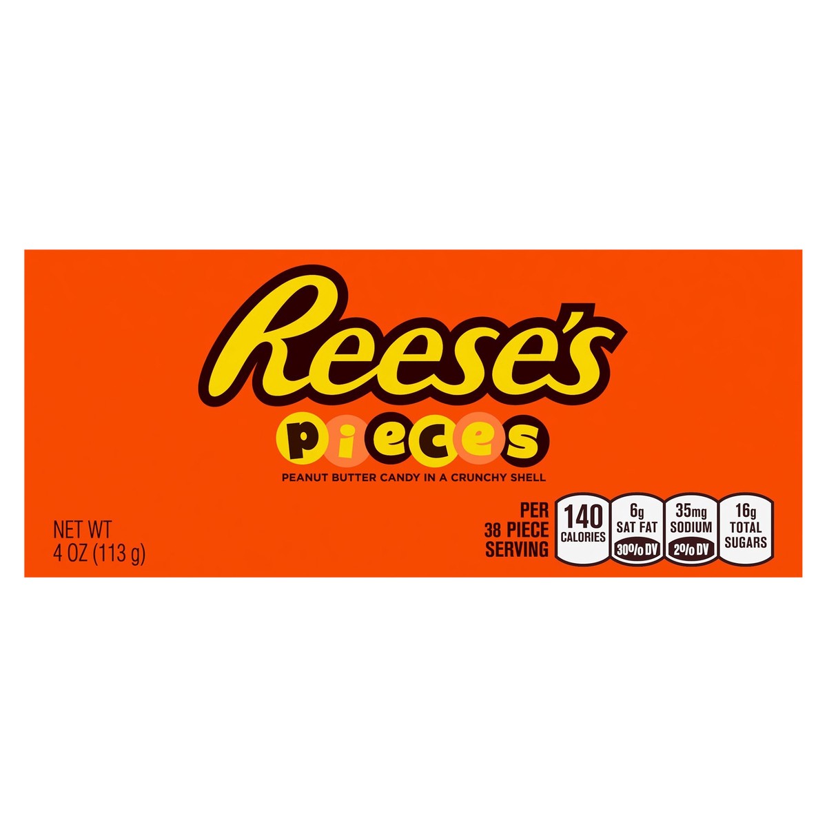 slide 1 of 5, Reese's Pieces Peanut Butter Candy, 4 oz