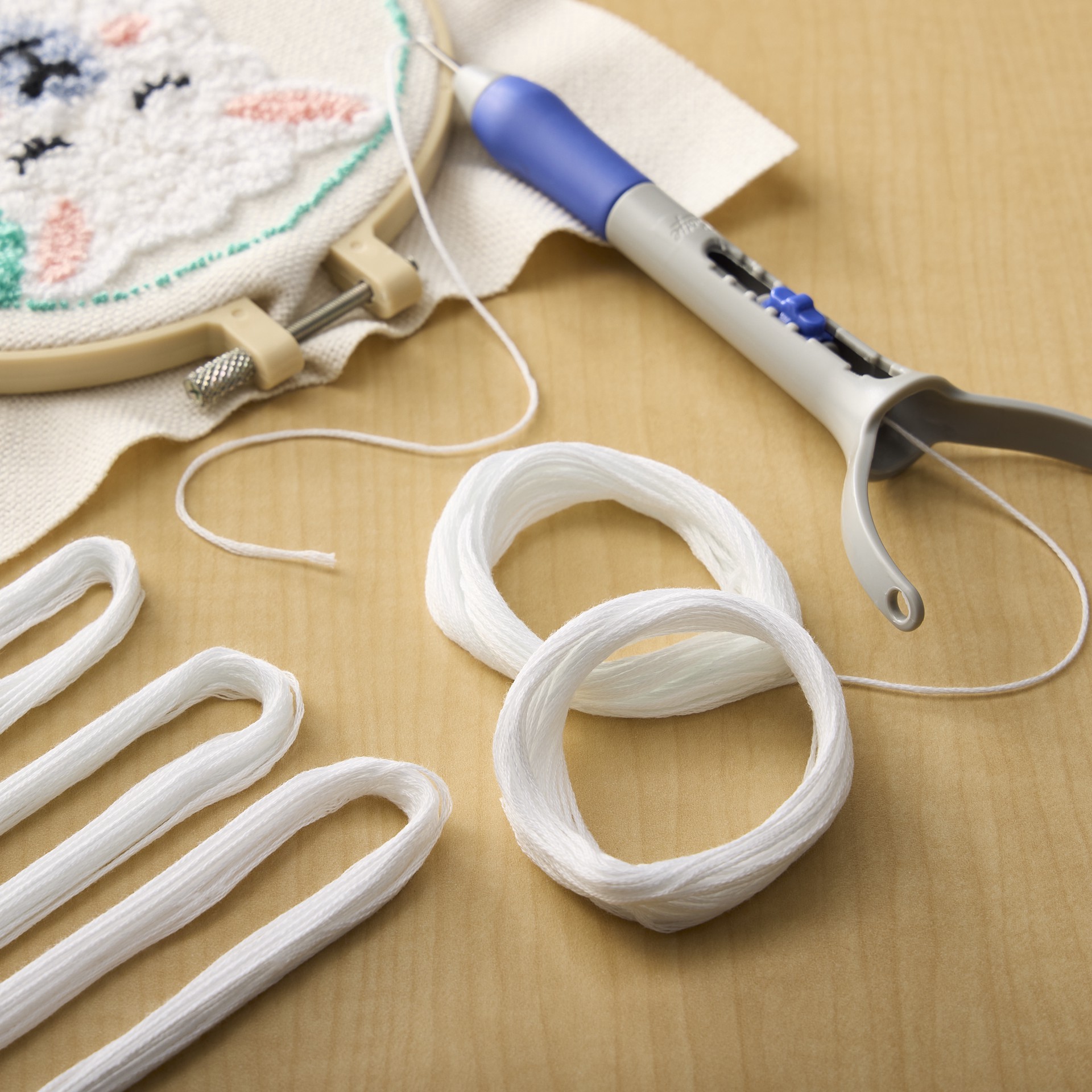 slide 2 of 5, White Embroidery Floss Pack By Loops & Threads, 36ct., 36 ct