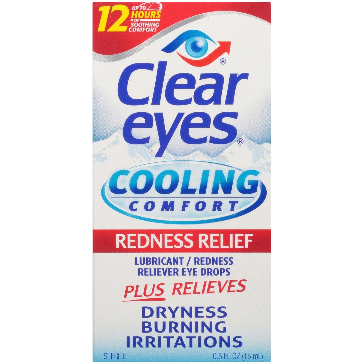 slide 2 of 10, Clear Eyes Cooling Comfort Relief Lubricant Eye Drops, Daily Use, 0.5 fl oz, 0.50 fl oz