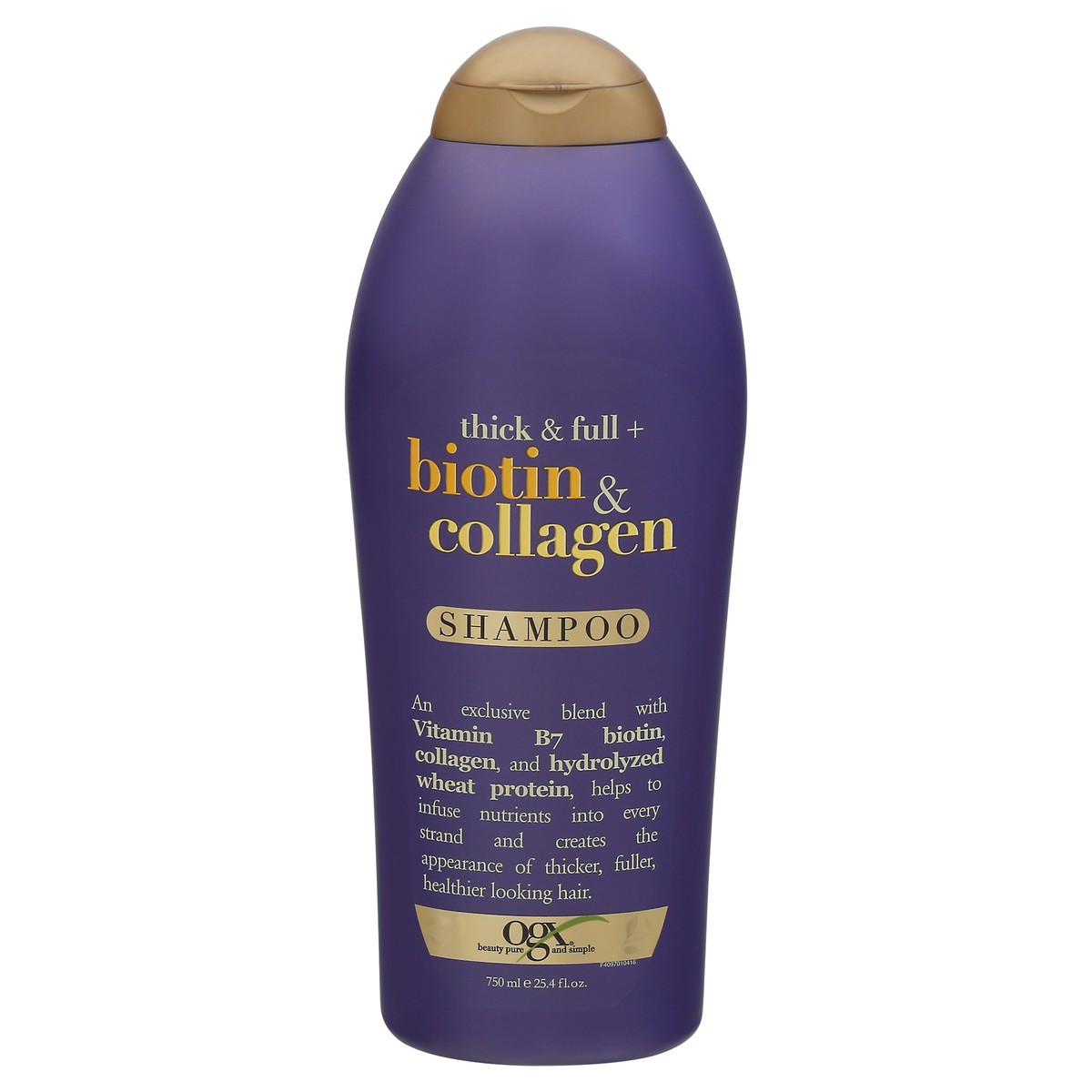 slide 2 of 13, OGX Thick & Full + Biotin & Collagen Shampoo 25.4 fl oz, 25.4 fl oz