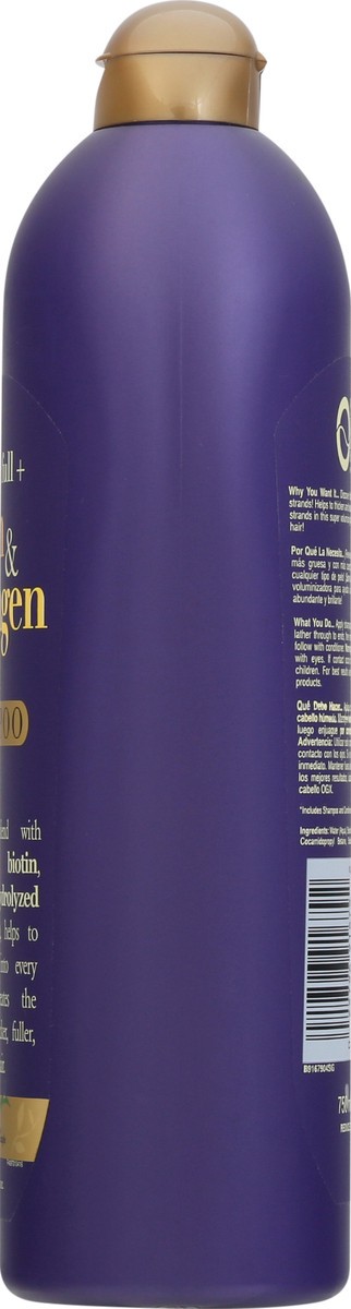 slide 3 of 13, OGX Thick & Full + Biotin & Collagen Shampoo 25.4 fl oz, 25.4 fl oz